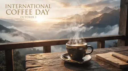 international coffee day 2026 greeting card - International Coffee Day 2026