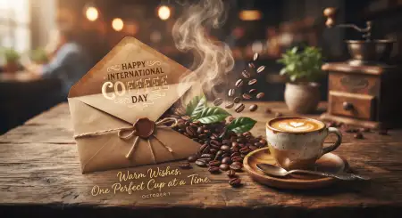 international coffee day 2026 greeting - International Coffee Day 2026