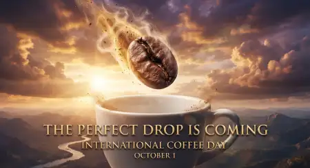 international coffee day 2026 social media poster - International Coffee Day 2026