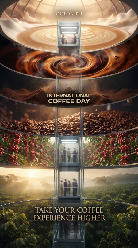 international coffee day 2026 viral coffee poster - International Coffee Day 2026