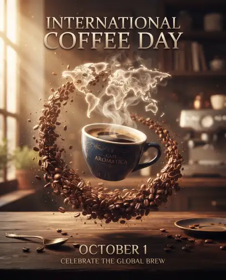 international coffee day october 1 2026 poster - International Coffee Day 2026