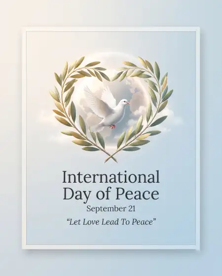 international day of peace awareness post design