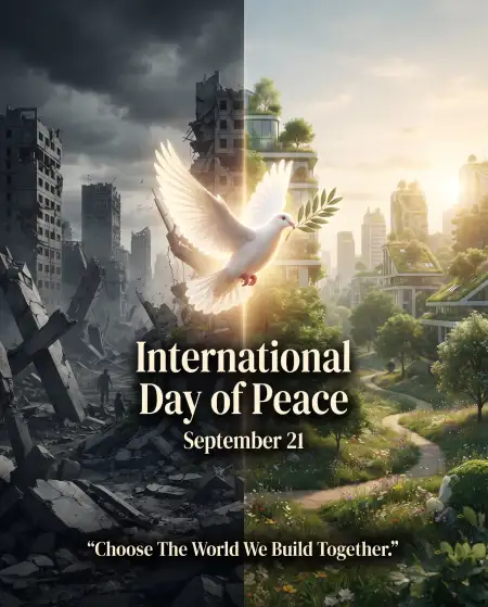 international day of peace awareness poster