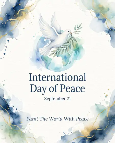 international day of peace vector illustration