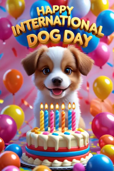 International Dog Day 2025 Shayari In Hindi - Free Hindi Shayari Download