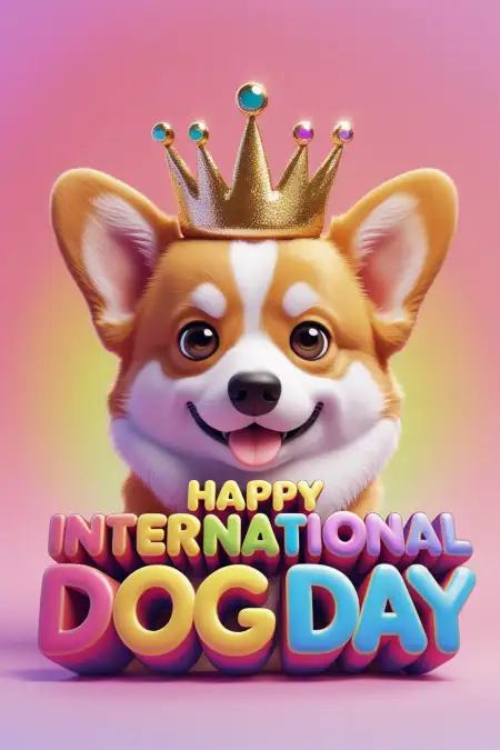 International Dog Day 2025 Twitter Captions - Free Happy International Dog Day Download