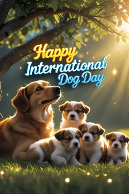 International Dog Day 2025 Wishes In Hindi - Free Happy International Dog Day Download