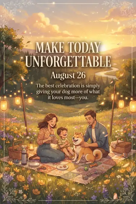 International Dog Day 2026 Greetings For Family - Free International Dog Day 2026 Download