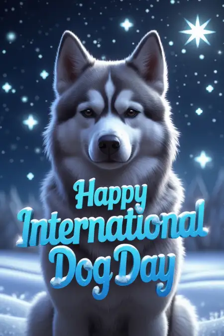 International Dog Day Poster Template Free - Free Template Download