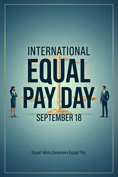 international equal pay day 2026 social media post - International Equal Pay Day 2026