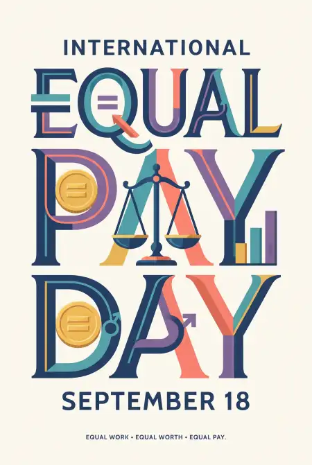 international equal pay day vector design