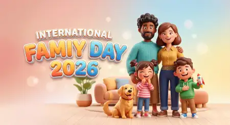 International Family Day 2026 Cute Family Cartoon Art - Free International Family Day 2026 Download