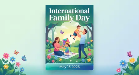 Free International Family Day 2026 Elegant Banner Design Image Download