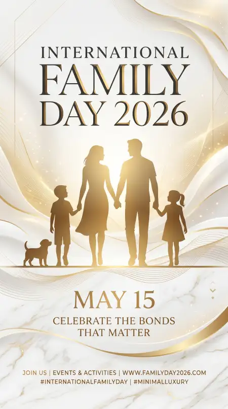 International Family Day 2026 Family Silhouette Vector - Free International Family Day 2026 Download
