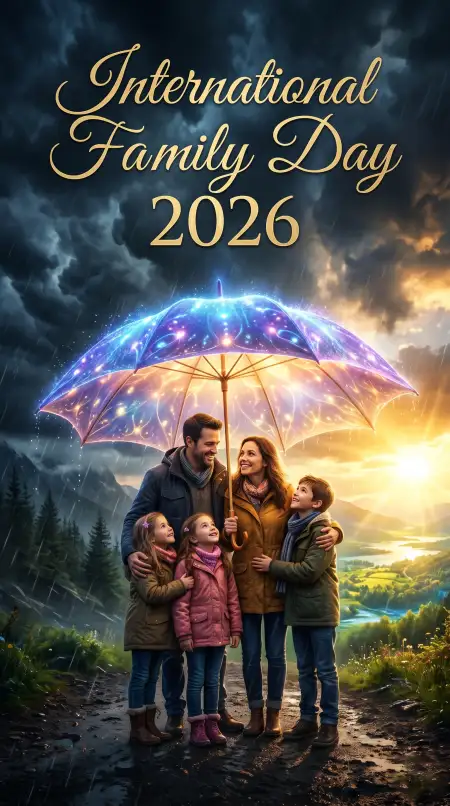 International Family Day 2026 Greeting Wishes For Family - Free International Family Day 2026 Download