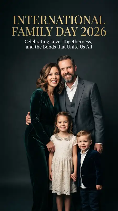 International Family Day 2026 Modern Family Portrait Ideas - Free International Family Day 2026 Download