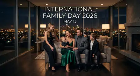 Free International Family Day 2026 Modern Family Poster Image Download