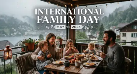 Free International Family Day 2026 Modern Typography Poster Image Download
