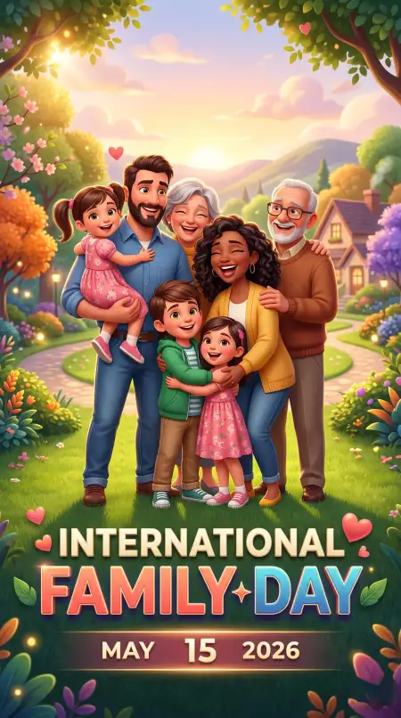 Free International Family Day 2026 Poster Design Image Download