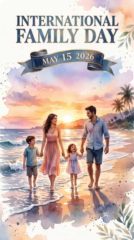 Free International Family Day 2026 Realistic Family Artwork Image Download