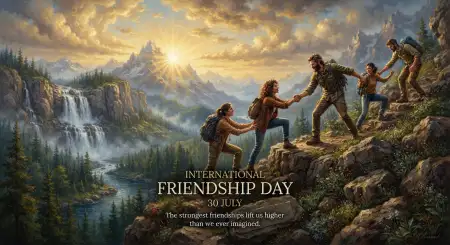 Free International Friendship Day Ai Generated Artwork For Social Media Background Image Download