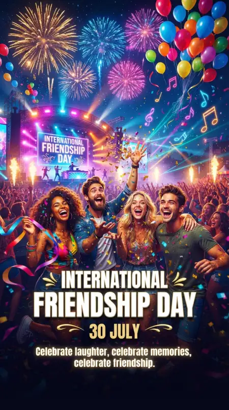 Free International Friendship Day Celebration Ideas Background Image Download