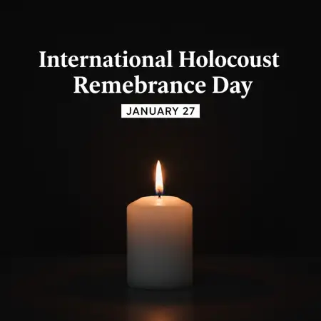 Free International Holocaust Remembrance Day Awareness Post Background Download
