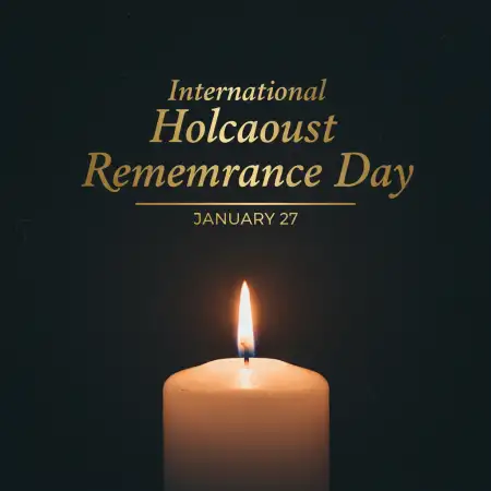 Free International Holocaust Remembrance Day Infographic Background Download