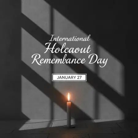 Free International Holocaust Remembrance Day Instagram Post Background Download