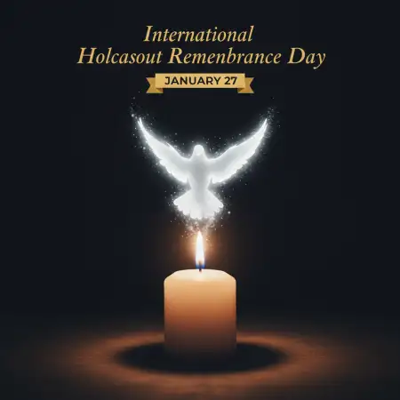 Free International Holocaust Remembrance Day Peace Message Background Download