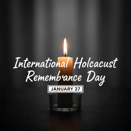 Free International Holocaust Remembrance Day Respectful Post Background Download