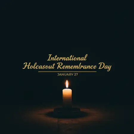 Free International Holocaust Remembrance Day Short Message Background Download