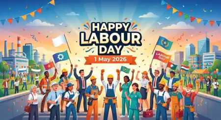International Labour Day 2026 Festival Poster Hd Design - Free International Workers Day 2026 Wishes Download