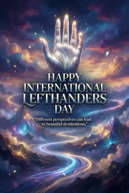 International Lefthanders Day 2026 Poster - Free International Lefthanders Day 2026 Download