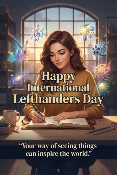 International Lefthanders Day 2026 Wishes - Free International Lefthanders Day 2026 Download