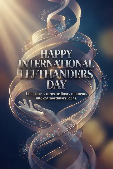 International Lefthanders Day Celebration Graphics - Free International Lefthanders Day 2026 Download