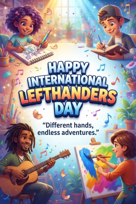 International Lefthanders Day Event Banner 2026 - Free International Lefthanders Day 2026 Download