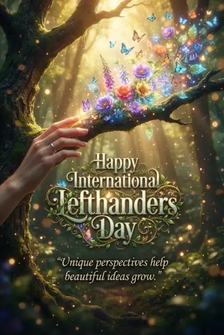 International Lefthanders Day Festive Graphics - Free International Lefthanders Day 2026 Download