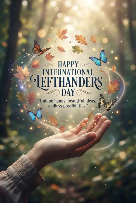 International Lefthanders Day Greeting 2026 - Free International Lefthanders Day 2026 Download