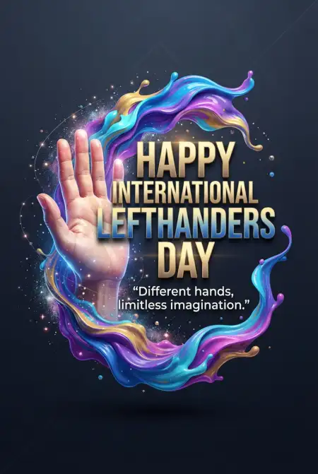 International Lefthanders Day Hand Illustration 2026 - Free International Lefthanders Day 2026 Download