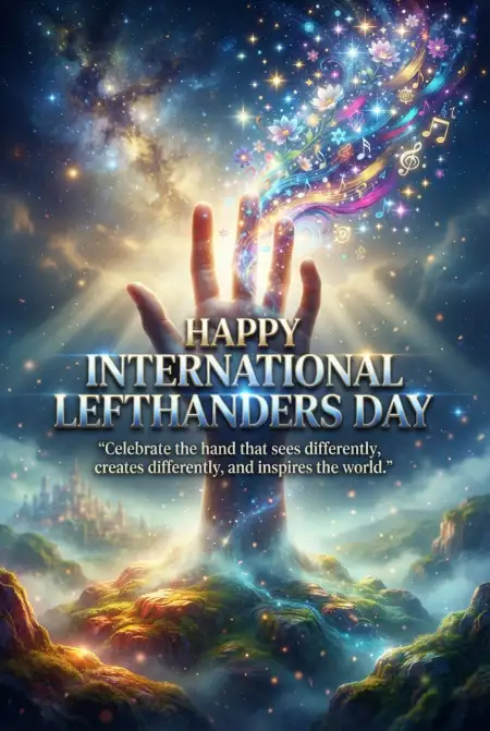 International Lefthanders Day Hd Poster 2026 - Free International Lefthanders Day 2026 Download