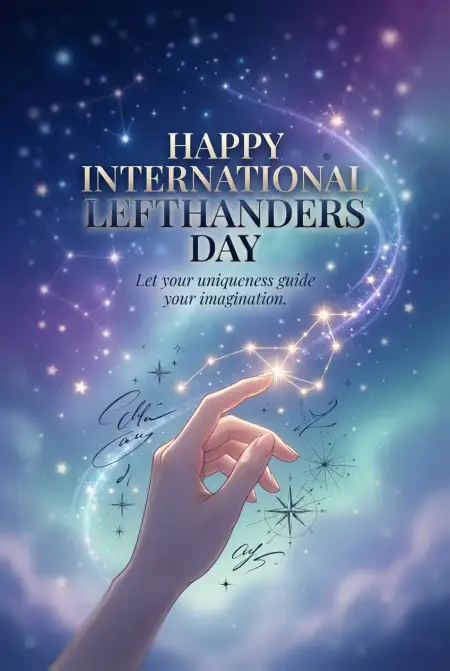 International Lefthanders Day Left Hand Illustration 2026 - Free International Lefthanders Day 2026 Download