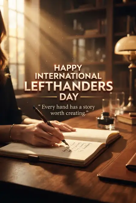 International Lefthanders Day Left Handed Person Illustration - Free International Lefthanders Day 2026 Download