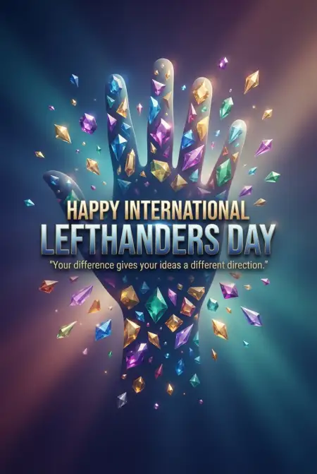 International Lefthanders Day Social Media Background - Free International Lefthanders Day 2026 Download