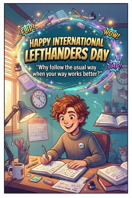 International Lefthanders Day Social Media Banner - Free International Lefthanders Day 2026 Download