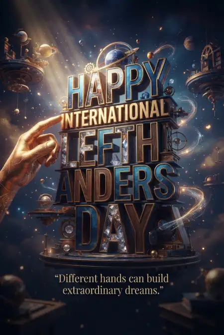International Lefthanders Day Unique Poster Design - Free International Lefthanders Day 2026 Download