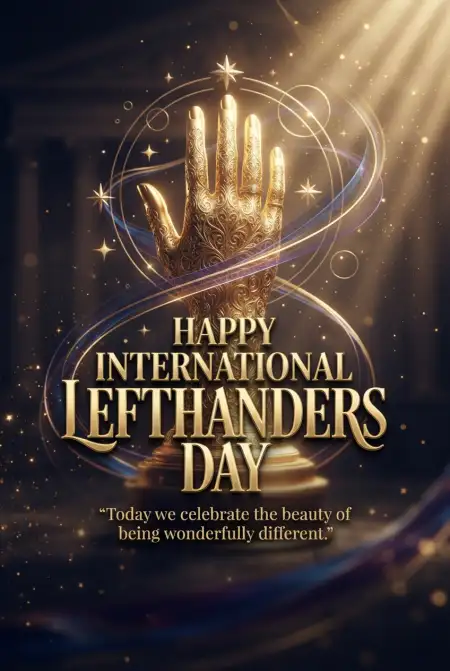 International Lefthanders Day Wishes 2026 - Free International Lefthanders Day 2026 Download