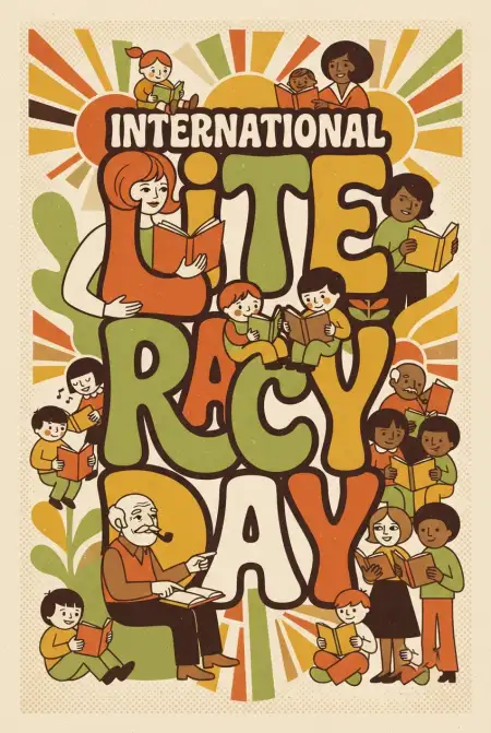 International Literacy Day 2026 Drawing Competition Poster - Free International Literacy Day 2026 Download