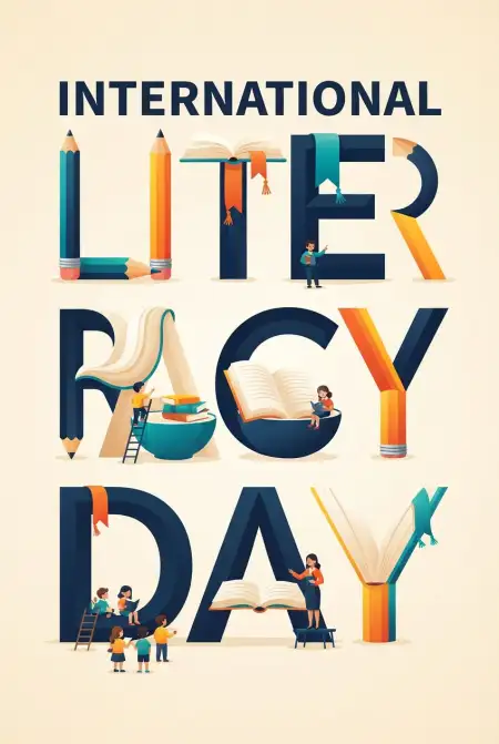 International Literacy Day 2026 Educational Campaign Poster - Free International Literacy Day 2026 Download
