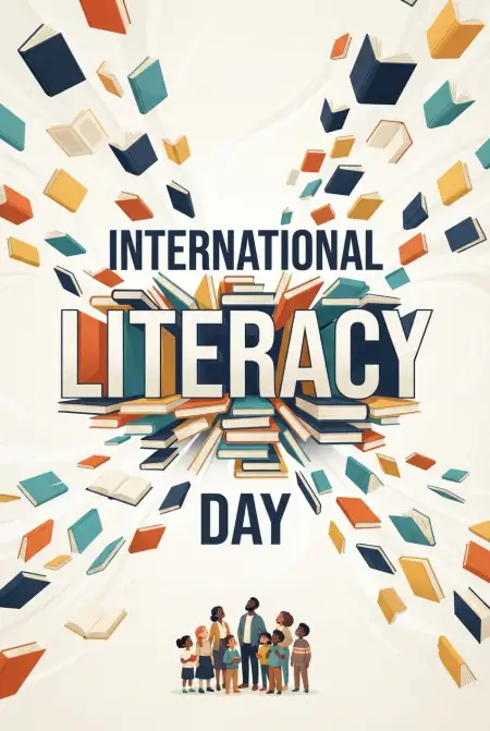 International Literacy Day 2026 Greetings - Free International Literacy Day 2026 Download